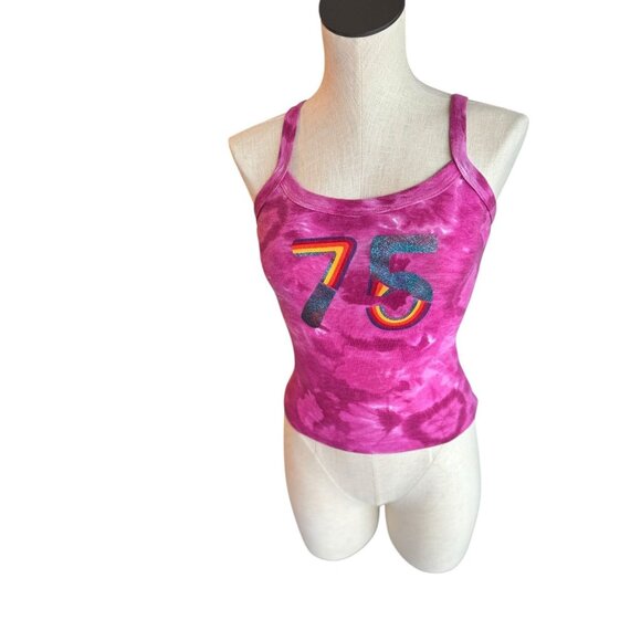 Y2K 75 Graphic Baby Cami Tank size Small - Picture 2 of 10